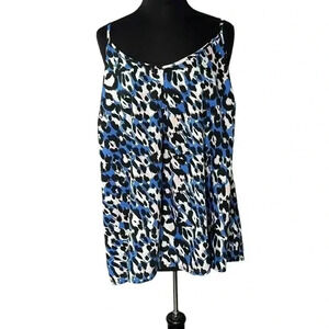 Capsule Animal Print Multicolor Sleeveless Cami Tank Size 18